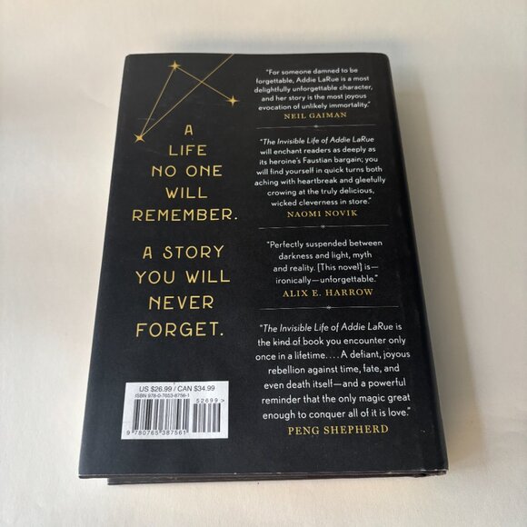 The Invisible Life of Addie LaRue by V.E. Schwab Hardcover - Picture 5 of 7